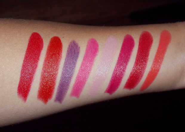 Rimmel London Lasting Finish by Kate Moss Lipstick Swatches